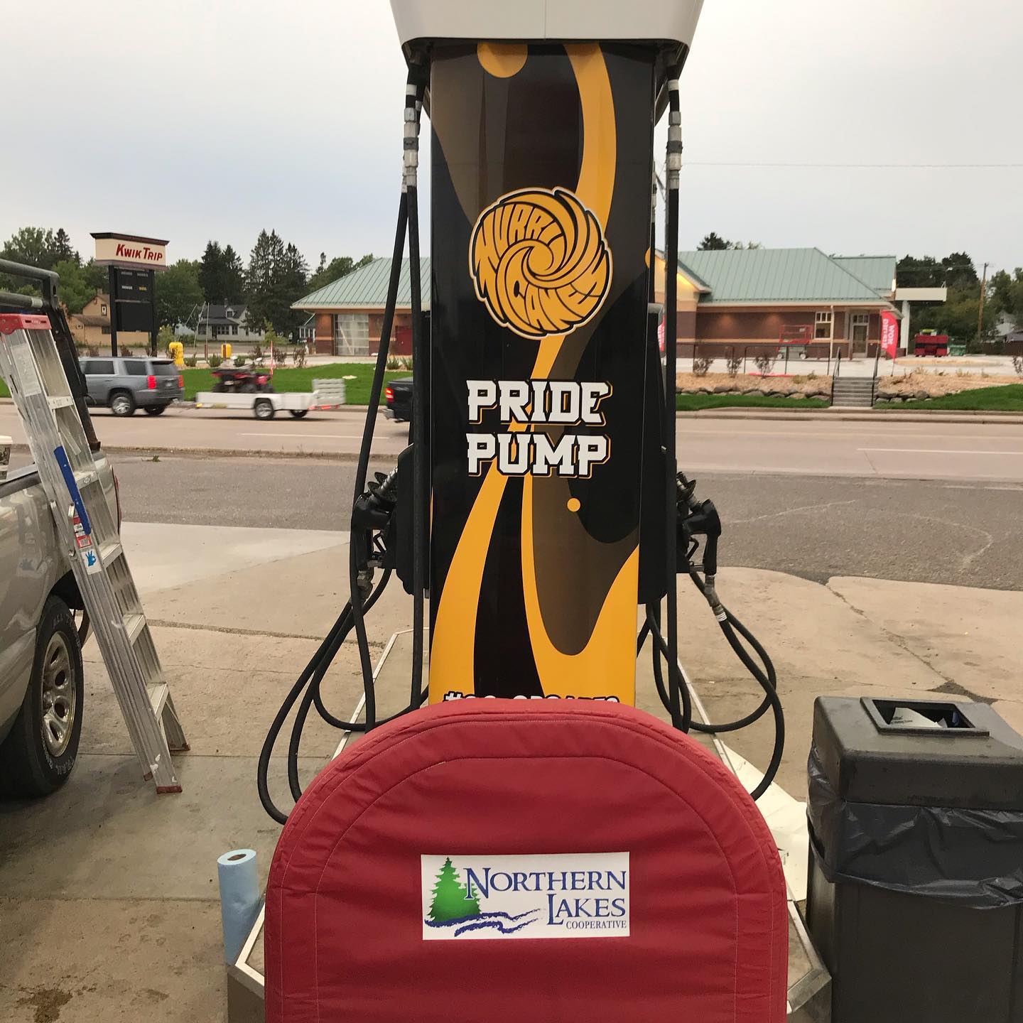 Gas pump wrap fundraiser for Hayward High School